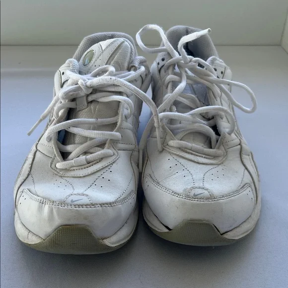 Nike Wmn T-Lite VIII Lea (W) White Grey Silver 396879 111 Size size 8.5 - Picture 2 of 11